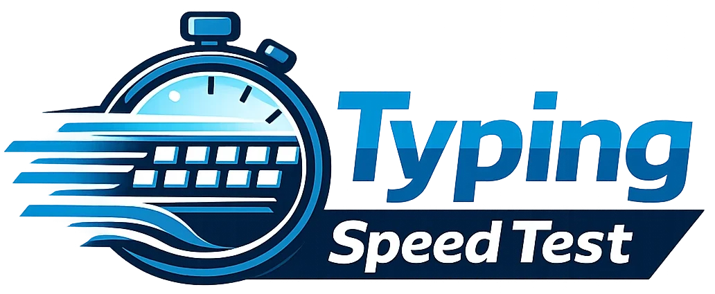 User taking an online typing speed test showing WPM, accuracy, and typing statistics.